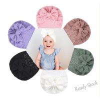 【Ready Stock】 ♗☁ C18 Soft Baby Turban Beanie Bowknot Headband For Infant Toddler Fashion Hair Accessories