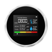 3 In1 Co2ความชื้นเครื่องวัดอุณหภูมิดิจิตอลที่ทดสอบเซ็นเซอร์ตรวจสอบคุณภาพอากาศคาร์บอนไดออกไซด์เม็ดเครื่องตรวจวัดฟอร์มัลดีไฮด์เครื่องมือตรวจสอบ