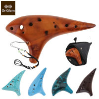 12หลุม Ocarina Alto เซรามิกขลุ่ยเด็กผู้ใหญ่เริ่มต้น Woodwind เครื่องดนตรีไมโครของขวัญของเล่น