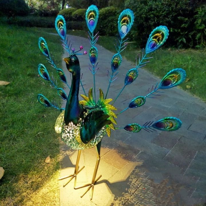 solar-lights-outdoor-peacock-statues-garden-decoration-lamp-hollow-figurine-path-lawn-metal-sculpture-solar-garden-lights