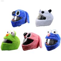 ♣﹊✲ Motorcycle Armet Cover Cartoon Flannel Motorbike Helmets Cover For Kids Adults With Frog Stitch Panda Cartoon Dropshipping