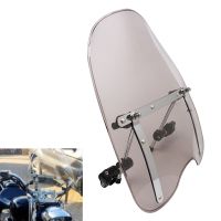 Motorcycle Smoke Universal 7/8 1 Windshield Windscreen For Harley Honda Shadow ACE 750 Aero Spirit 1100 Suzuki Yamaha Dyna