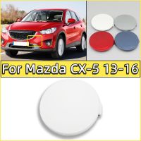 ฝาครอบที่ครอบตะขอลากกันชนหน้ารถยนต์สำหรับ CX-5 CX5 Mazda 2013 2014 2015 2016ตะขอลากจูงรถพ่วงลากแต่งขอบ