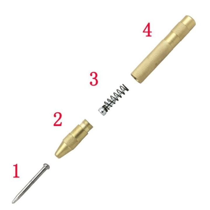 hh-ddpj5inch-automatic-center-pin-punch-spring-loaded-marking-starting-holes-tool-wood-press-dent-marker-woodworking-tool-drill-bits