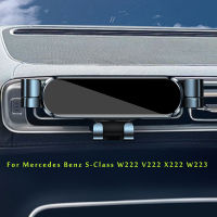 รถที่วางศัพท์มือถือสำหรับ Benz S-Class W222 V222 X222 W223ระบายอากาศ M Ount B Racket แรงโน้มถ่วงที่วางศัพท์อุปกรณ์เสริม