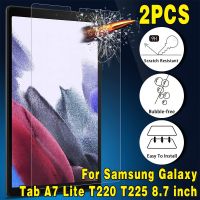 [HOT DOLXIOWEOH 539] 2ชิ้นกระจกนิรภัยสำหรับ S Amsung G Alaxy Tab A7 Lite T220 T225 8.7 Quot; 9H ป้องกันลายนิ้วมือเต็มฟิล์มแท็บเล็ตปกป้องหน้าจอ