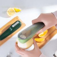 Multifunctional Fruit and Vegetable Storage Peeler  Stainless Steel Home Apple and Potato Peeler  Double-sided Peeler  Planer Graters  Peelers Slicers