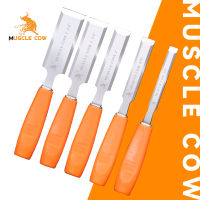 MUSCLE COW สิ่วช่างไม้ ด้ามไฟเบอร์อย่างดี มี 5 ขนาด สิ่วเจาะไม้ สิ่วแกะสลักไม้ สิ่วงานไม้ สิ่วกลึงไม้ สิ่วช่างไม้