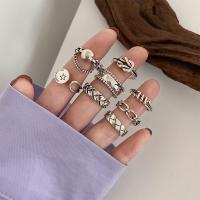 ▩○ For late autumn winter combination index finger ring female silver fashion personality does not rub off senior openings give small ring