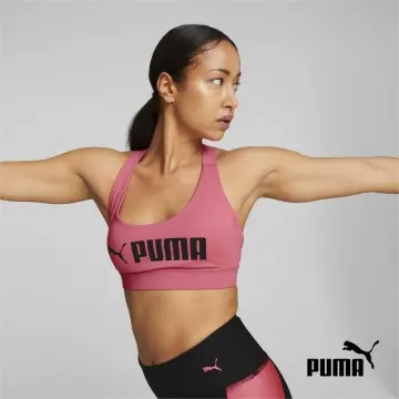 Puma Womens Mid Impact 4 Keeps Sports Bra - Women from  UK