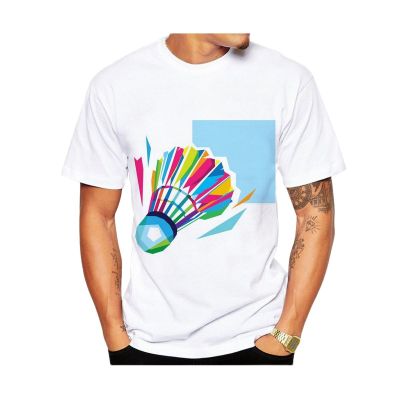 2023 Fashion Casual Summer New Badminton 3d Printing Sports T Shirt for Mens and Womens O Neck Short Sleeves Plus Size Tops XS-6XL