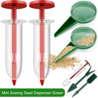 6pcs Mini Sowing Seed Dispenser Sower Set Planter Manual Seeding Tools Practical Small Seed Spreader Flower Bed Gardening Tool