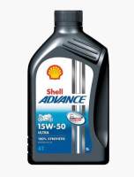 SHELL น้ำมันเครื่องสังเคราะห์ Advance Ultra 15W-50 (1 ลิตร)