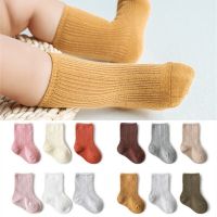 ❅▣  3 Pairs Baby Girl Boy Socks Toddler Cotton Baby Winter Clothes Accessories Pure Color Combed Cotton Baby Kids Socks for Autumn