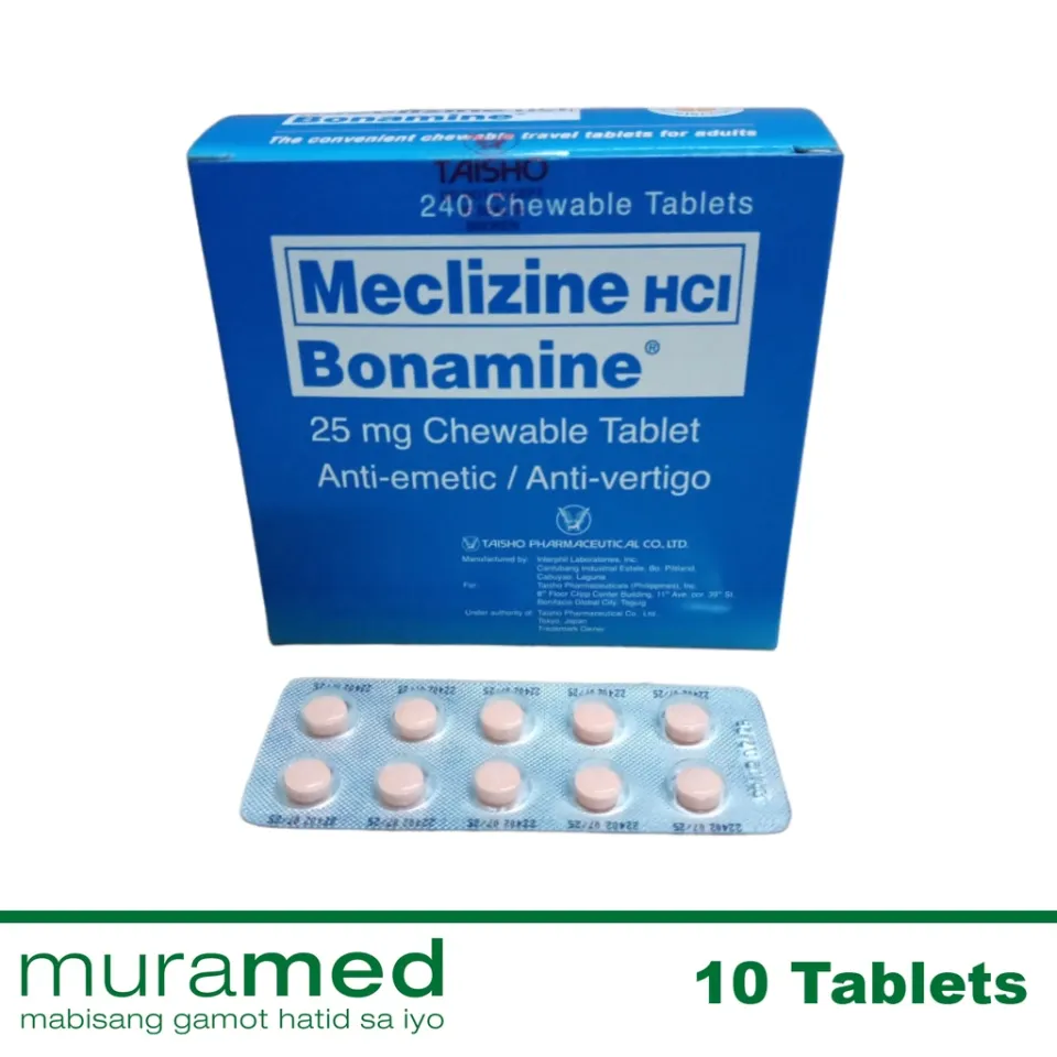 Meclizine bonamine 25mg