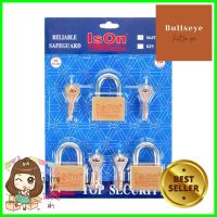 กุญแจมาสเตอร์คีย์ ISON 450-50/3 50 มม. แพ็ก 3 ชิ้นPADLOCK WITH KEY ISON 450 53MM 3EA/SET **ด่วน ของมีจำนวนจำกัด**