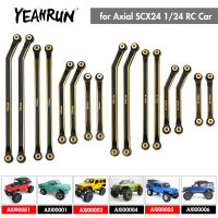 YEAHRUN ทองเหลืองพวงมาลัยเชื่อมโยงชุดความคิดริเริ่มสำหรับ Axial SCX24 D Eadbolt G Ladiator Wrangler Bronco เชฟโรเลต124 RC รถ