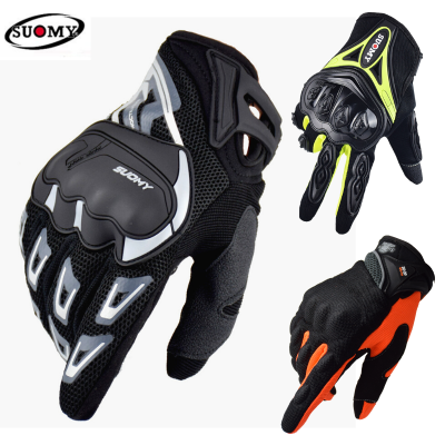 Suomy Summer Motorcycle s Men Motorcyclist Motocross s Touch Screen Full Finger Motorbike s Cycling Breathable