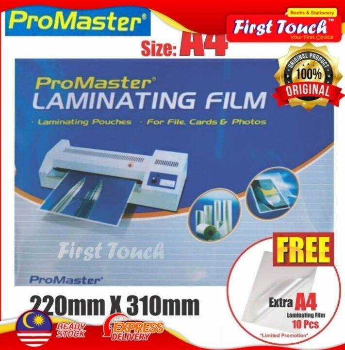 PROMASTER A4 Laminating Film / Laminate Film A4 (100 micron) 50's & 100