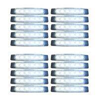 20ชิ้น24V หาง6 Led แบบ Smd ตัวบ่งชี้ตัวบ่งชี้ด้านข้างไฟท้าย Ma565สีขาว