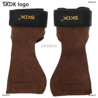 sksbvx 1คู่ cowhide Hand Grips ถุงมือยิมนาสติก Anti-Skid GYM Fitness น้ำหนักยก