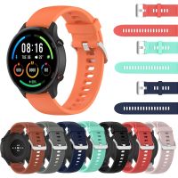 卍◈ Silicone Soft Watchband For Honor Magic2 46mm Smart Watch Strap For Xiaomi Mi Watch Color Sports Replacement Bracelet Belt 22mm