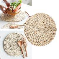 Rattan Weave Round Oval Dining Table Placemat Creative Mug Coaster Heat-resistant Cup Coasters Heat Insulation Mat Kitchen Decor