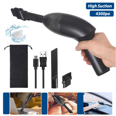 4300pa Car Vacuum Cleaner Mini Cordless 65W Handheld Portable Vacuum Cleaner For Computer PC Latop keyboard Home appliance