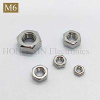 【M6】304 Stainless Steel DIN934 Hexagon Hex Nut 1pcs Nails Screws Fasteners