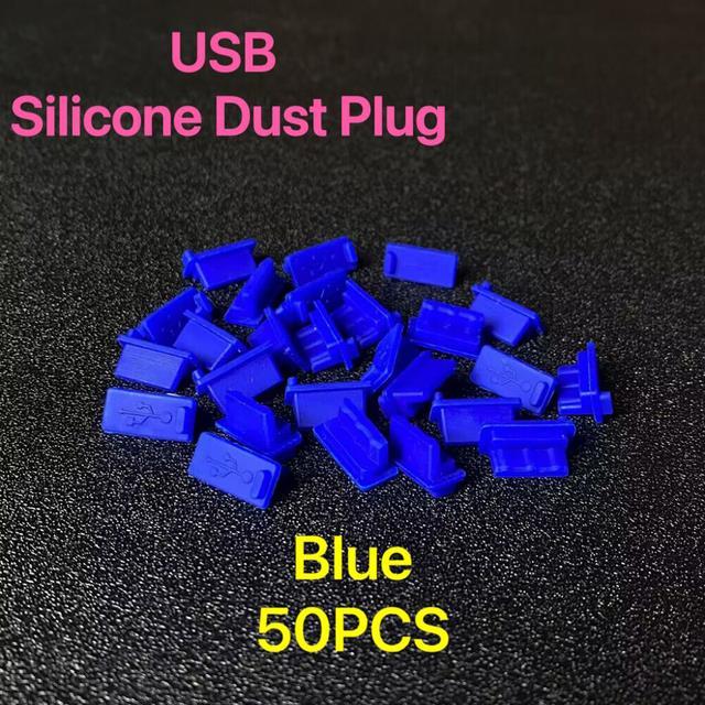 50-usb-dust-plug-charger-port-cover-cap-female-jack-interface-universal-silicone-dustproof-protector-tablet-pc-notebook-laptop