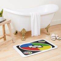 Uno Rainbow Reverse Card Bath Mat Home Entrance Mats Mat For Bathroom Toilet Rug