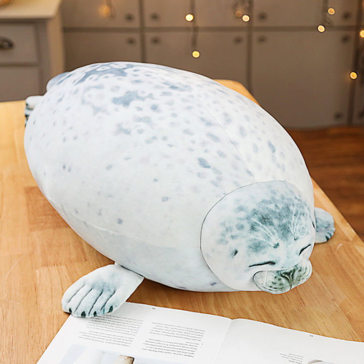 30-80cm-simulated-seal-plush-toy-white-phocidae-grey-soft-aquatic-stuffed-animal-doll-kids-gift-304060cm