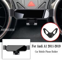 ที่วางโทรศัพท์ในรถสำหรับ Audi A1 Sportback 8XA 8XF 2011-2019ฐานยึดอุปกรณ์นำทางแรงโน้มถ่วงระบายอากาศรองรับฐานที่หนีบหมุนได้