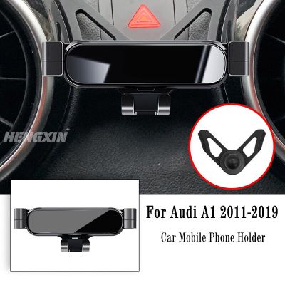 ที่วางโทรศัพท์ในรถสำหรับ Audi A1 Sportback 8XA 8XF 2011-2019ฐานยึดอุปกรณ์นำทางแรงโน้มถ่วงระบายอากาศรองรับฐานที่หนีบหมุนได้