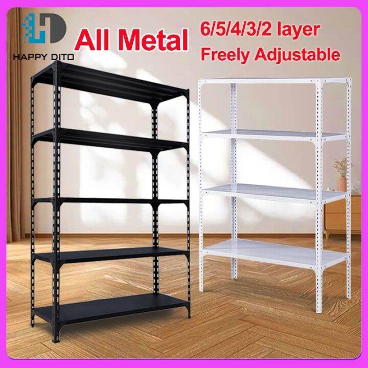 【Load 300 KG】 Steel rack 5 4 Layer Storage Metal wall shelf kitchen
