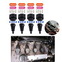 4 Set Ignition Coil Wiring Harness Connector Plug Repair Kit Car Coil Plug Replacement 1J0998724 for Audi A4 A6 A8 Golf