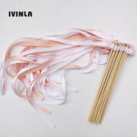 50pcslot White and coral Wedding Wands For Wedding Decoration