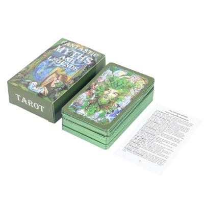 Fantastic Myths and Legends Tarot Mysterious Divination Deck Party Tarot Card Fate Card Game For All Skill Levels English Edition 80pcs 10.46.4 cm Party Favor brightly