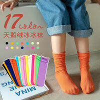 mikibobo?พร้อมส่ง1-12ปี?ถุงเท้า ผ้าร่องไม่หนาสไตล์เด็กเกาหลี HF1244