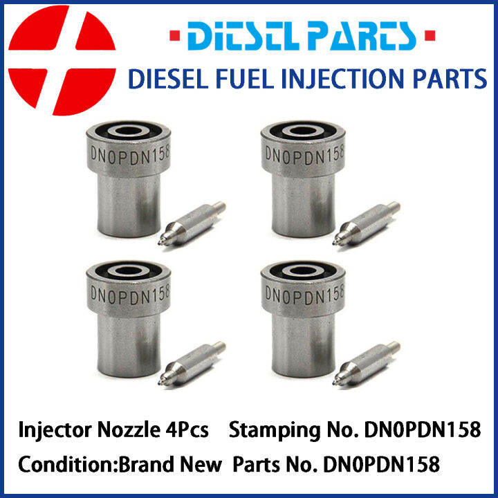 Diesel Fuel Injector Nozzle Tips DN0PDN158 1050071580 Set of 4