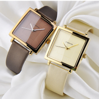 Square Women watches Leather band QUARTZ Watch Elegant LADIES Dress Business wristwatches Simple Waterproof regimer