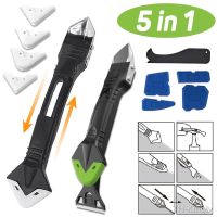 【hot】☏❖  5 In 1 Silicone Remover Sealant Scraper Caulk Finisher Grout Tools Floor Mould Removal Hand Set Accessories