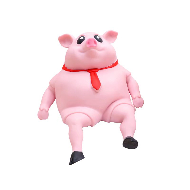 ของเล่นบีบอัด Piggy Squeeze Toy หมูยืด สกุชชี่ ของเล่นยืดได้ ของเล่นบีบ คลายความเครียด สกุชชี่ ของเล่น ของเล่นบีบนุ่ม ของเล่นยืด ของเล่นบีบๆ