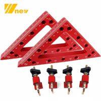 Multi-tool Woodworking 150mm Triangle Ruler 90 Degree L-Shaped Right Angle Clamp Aluminum Corner Clamp Splicing Board Fixed Clip