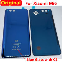 Kaca Baru Asal untuk M6 Xiaomi Mi 6 Mi6 Bateri Penutup Belakang Pintu Belakang Perumahan Kes Panel Efon Penutup Casis dengan Pita Pilekat