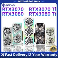 SOYO การ์ดจอ GTX 1660 Super RTX 2060 Super 3070 3060Ti 3080 NVIDIA 8GB เกม GPU GDDR6รองรับ GPU บนเดสก์ท็อป