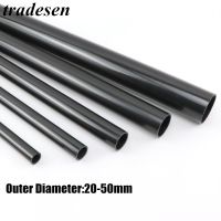 O.D20 50mm Black PVC Pipe Garden Irrigation Watering Hydroponic Plant Pipe Aquarium Fish Tank Water Tube Fittings 50Cm Long