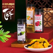 Combo trái cây sấy gồm nho khô raisin, nam việt quất , mơ sấy dẻo TANU NUTS