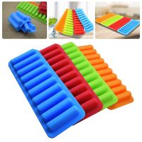 10 Grids Ice Cube Trays Reusable Silicone Ice Cube Mold Long Slim Sticks Fits Sports Water Bottle Mould Ice Cream Maker Ice Maker Ice Cream Moulds
