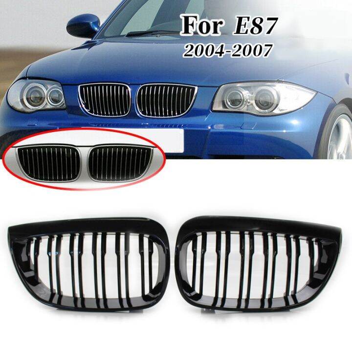 front-kidney-double-line-grille-sport-grill-replacement-for-bmw-e81-e87-e88-1-series-2004-2007-gloss-black